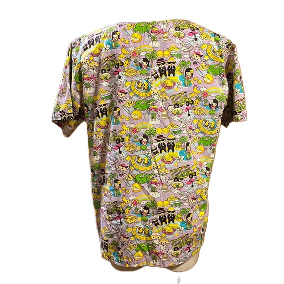 Hawaiian kawaii anime scrub top large - Picture 3 of 9